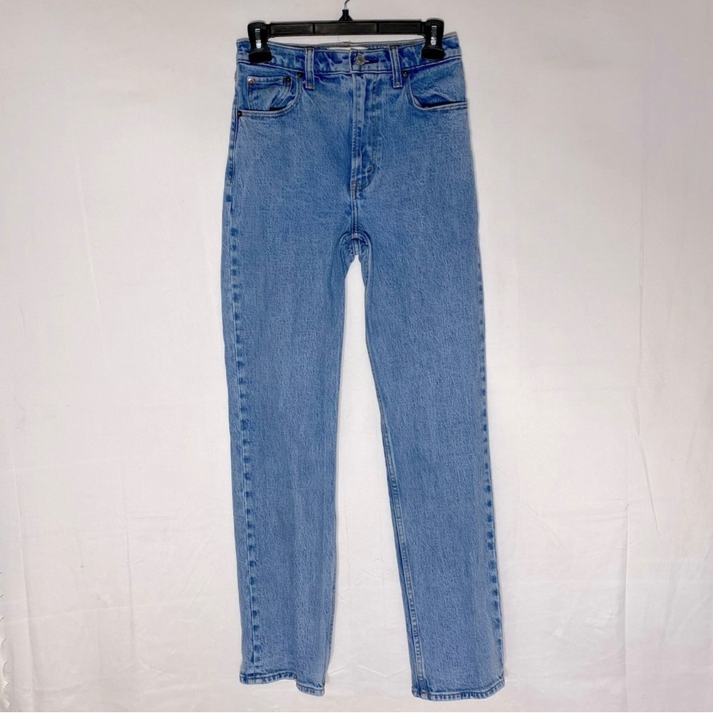 Abercrombie & Fitch Med Wash the 90s Straight High Rise Jeans 25
